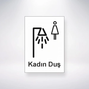 Kadın Duş Sticker 20X28 Cm