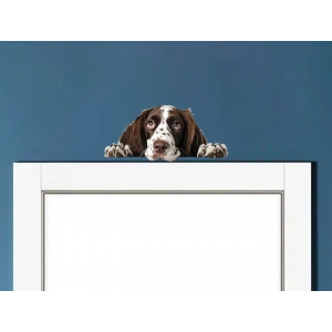 Kahverengi Beyaz Benekli Uzun Duvar Stickerı