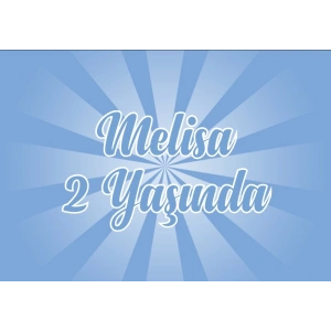 Lacivert Doğum Günü Afişi 35X50 cm