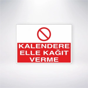 Kalendere Elle Kağıt Verme Sticker 20X28 Cm