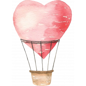 Kalp Balon Duvar Stickerı