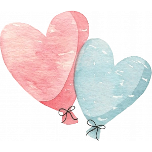 Kalp Balonlar Duvar Stickerı