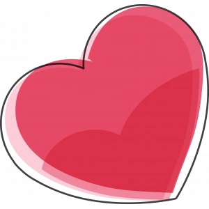 Kalp Duvar Stickerı