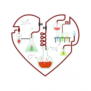 Kalp Ritmi 2 Sticker 10x10 cmRenkli Sticker