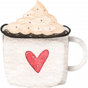 Kalpli Kupa ve Kremalı İçecek Duvar Stickerı