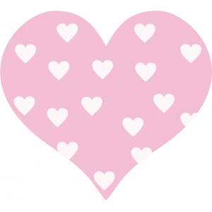 Kalpli Pembe Kalp Duvar Stickerı