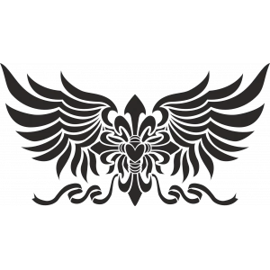 Kanatlar Sticker 10x10 cmRenkli Sticker