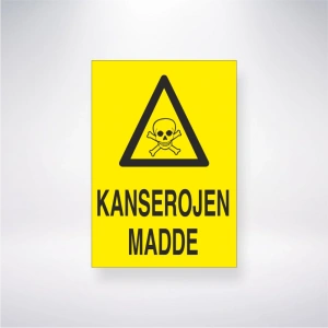 Kanserojen Madde Sticker 20X28 Cm