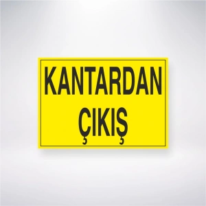 Kantardan Çıkış Sticker 20X28 Cm