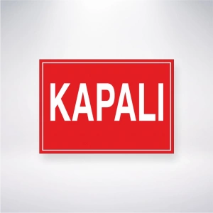 Kapalı Sticker 20X28 Cm