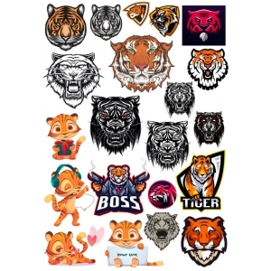 Kaplan Sticker Set 11 20 Parça Telefon, Tablet, Defter, Laptop Sticker