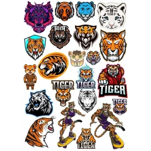 Kaplan Sticker Set 11 25 Parça Telefon, Tablet, Defter, Laptop Sticker