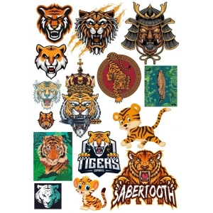 Kaplan Sticker Set 15 Parça Telefon, Tablet, Defter, Laptop Sticker