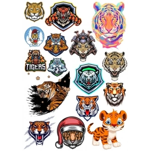 Kaplan Sticker Set 5 15 Parça Telefon, Tablet, Defter, Laptop Sticker