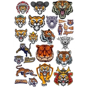 Kaplan Sticker Set-6 19 Parça Telefon, Tablet, Defter, Laptop Sticker