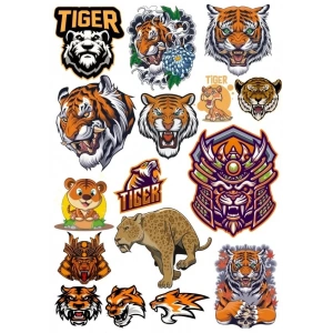 Kaplan Sticker Set 7 17 Parça Telefon, Tablet, Defter, Laptop Sticker