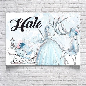 Karlar Kraliçesi Temalı Doğum Günü Afişi 70X100 cm