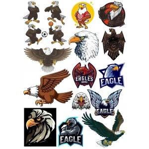 Kartal Eagle Sticker Set-13 16 Parça Telefon, Tablet, Defter, Laptop Sticker