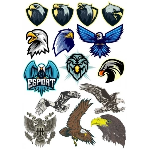Kartal Eagle Sticker Set-2 15 Parça Telefon, Tablet, Defter, Laptop Sticker