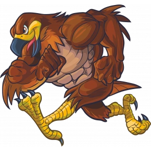 Kartal Sticker 10x10 cmRenkli Sticker