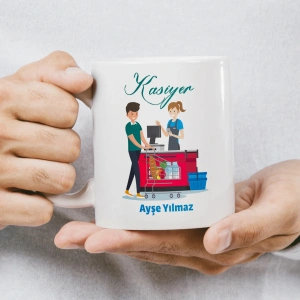 Kasiyer İsme Özel Kupa