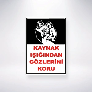 Kaynak Işığından Gözlerini Koru Sticker 20X28 Cm
