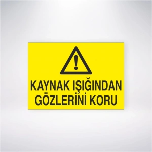 Kaynak Işığından Gözlerini Koru Sticker 20X28 Cm