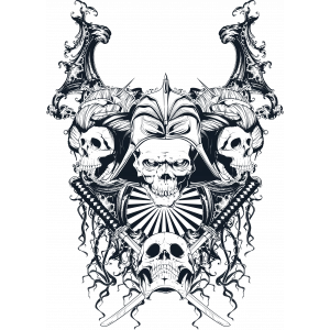 Kurukafa Sticker 15 Sticker 10x10 cmRenkli Sticker