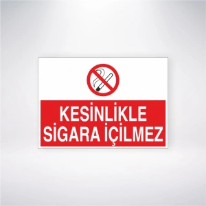 Kesinlikle Sigara İçilmez Sticker 20X28 Cm