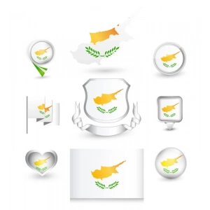 Kıbrıs Türk Cumhuriyeti Sticker Set