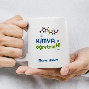 Kimya Öğretmeni İsme Özel Kupa