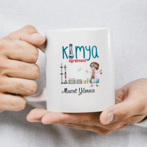 Kimya Öğretmeni İsme Özel Kupa