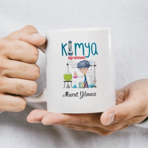 Kimya Öğretmeni İsme Özel Kupa