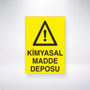 Kimyasal Madde Deposu Sticker 20X28 Cm