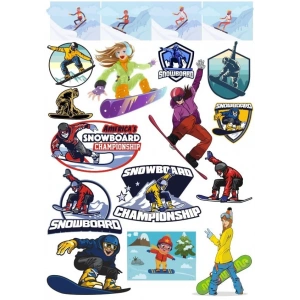 Kış Temalı Sticker Set 2 28 Parça Telefon, Tablet, Defter, Laptop Sticker