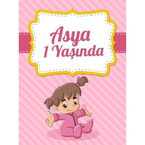 Kız Bebek Temalı Doğum Günü Afişi 70X100 cm