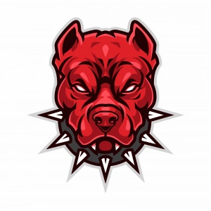 Kızgın Köpek 2 Sticker 10x10 cmRenkli Sticker