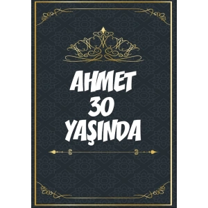 Klasik Temalı 30 Yaş Doğum Günü Afişi - 35X50 cm