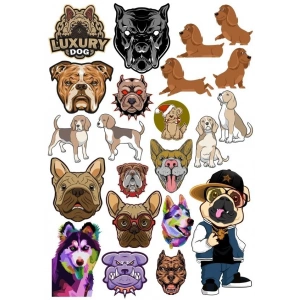 Köpek Sticker Set 11 25 Parça Telefon, Tablet, Defter, Laptop Sticker