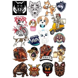 Köpek Sticker Set 16 20 Parça Telefon, Tablet, Defter, Laptop Sticker