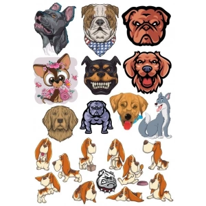 Köpek Sticker Set-4 13 Parça Telefon, Tablet, Defter, Laptop Sticker