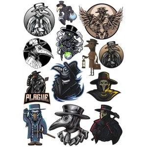 Korkunç Adam Sticker Set 13 Parça Telefon, Tablet, Defter, Laptop Sticker