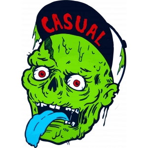 Zombiee Sticker 10x10 cmRenkli Sticker