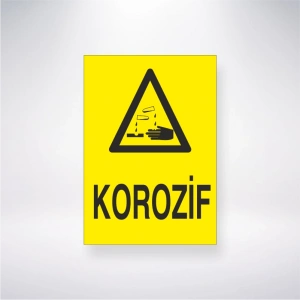Korozif Sticker 20X28 Cm