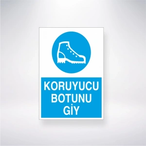 Koruyucu Botunu Giy Sticker 20X28 Cm