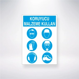 Koruyucu Malzeme Kullan 2 Sticker 20X28 Cm