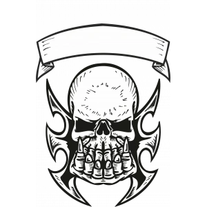 Kurukafa 29 Sticker 10x10 cmRenkli Sticker