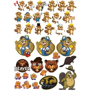 Kunduz Sticker Set-1 32 Parça Telefon, Tablet, Defter, Laptop Sticker