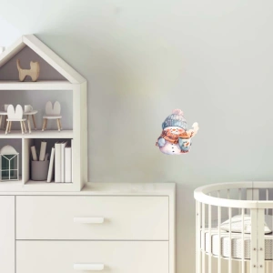 Kupa Tutan Karlı Adam Duvar Stickerı