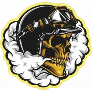 Kurukafa 20 Sticker 10x10 cmRenkli Sticker